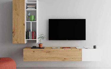 Composición moderna de salón con muebles de salón modulares y modernos