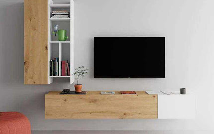 Composición moderna de salón con muebles de salón modulares y modernos