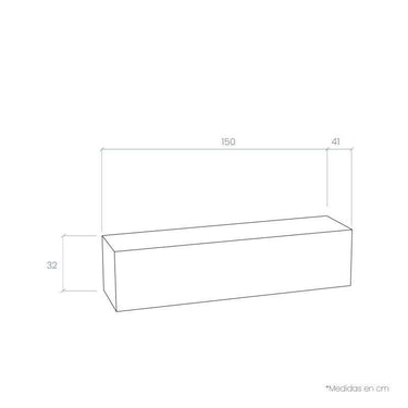 Composición de salón comedor FLORENCIA ambiente 8 minimalista en madera colores Artisan, ébano y blanco