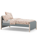 Cama juvenil nido modelo ALONE en acabado crema y madera natural para habitaciones infantiles y juveniles
