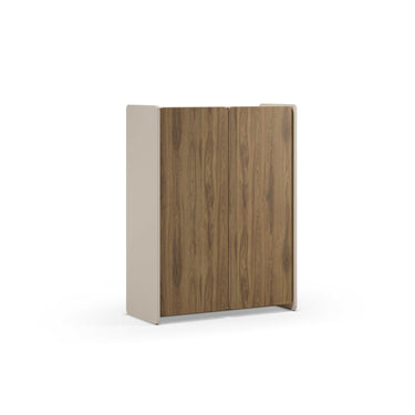 Aparador salón BOUCLEON en roble y crema con puertas y diseño bicolor elegante