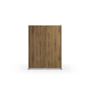 Aparador salón BOUCLEON roble con estructura crema y puertas de madera para almacenamiento elegante