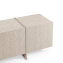 Mueble TV VOLIA crema 178 cm con puertas y patas a juego para salón moderno y funcional