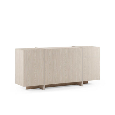 Aparador salón amplia VOLIA Crema con cuatro puertas y acabado crema elegante para salón y comedor