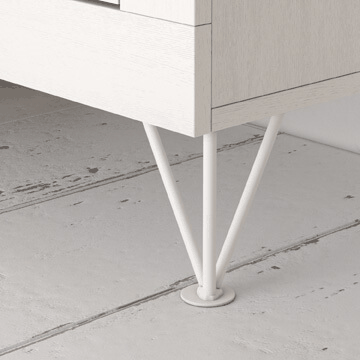 Muebles dormitorio matrimonio L’AQUILA con cabecero y mesitas modernas en madera y diseño elegante