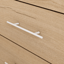 Muebles dormitorio matrimonio L’AQUILA con cabecero y mesitas modernas de madera en tonos neutros