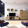 Salón comedor BOLONIA diseño nórdico mueble completo madera natural moderno