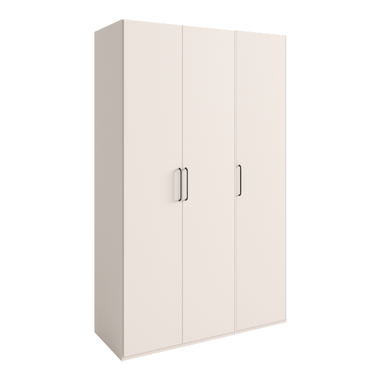 Armario 3 puertas CAPRI en acabado nogal y arena, diseño compacto y moderno