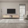 Mueble TV salón TIVOLI 220 cm minimalista con cubo integrado y almacenamiento funcional