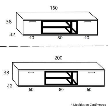 Salón comedor BOLONIA con diseño nórdico, mueble TV y módulo alto de 4 puertas en colores artisan, roble natural o polar.
