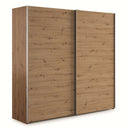 Armario corredero GENOVA 180 cm bicolor con 2 puertas y diseño moderno