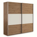 Armario corredero bicolor GÉNOVA de 180 cm con puertas correderas y diseño moderno