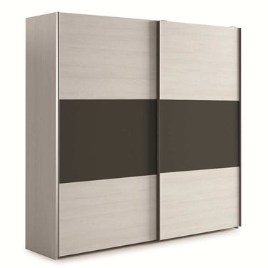 Armario corredero GÉNOVA 180 cm bicolor con puertas correderas y diseño moderno para dormitorio