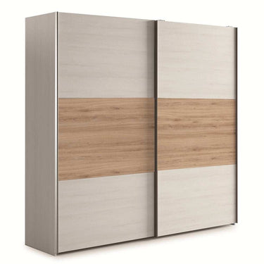 Armario corredero GÉNOVA 180 cm con 2 puertas bicolor en diseño moderno y funcional