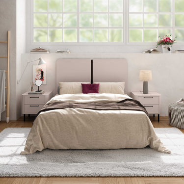 Mueble dormitorio composición CAPRI mod. 2 con cabezal TIBERIO y dos mesitas de noche modernas