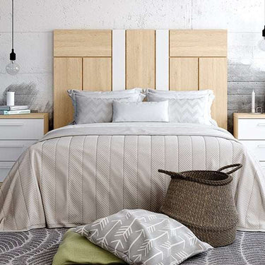 Cabecero cama matrimonio LUCCA 13 con diseño moderno y líneas limpias en varios colores