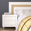 Cabezal cama matrimonio diseño nórdico L'AQUILA mod. 1 madera melamina 220x161 cm colores personalizados