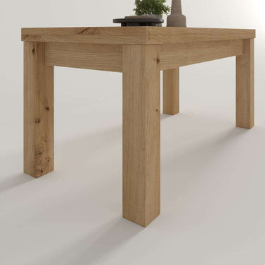 Mesa de centro elevable convertible con patas cuadradas modelo CHIARA en tonos combinables