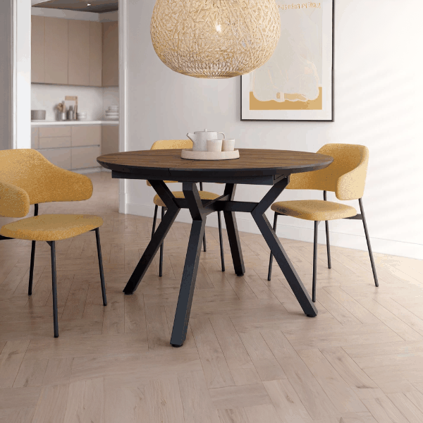 Mesa comedor redonda extensible GIOVANNA