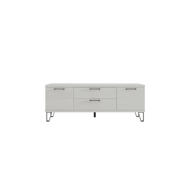 Mueble salón comedor BOLONIA diseño nórdico moderno con vitrinas y mueble para TV de alta calidad