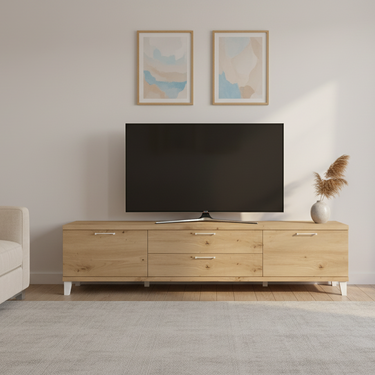 Mueble salón comedor BOLONIA con diseño nórdico y muebles modulares elegantes y funcionales