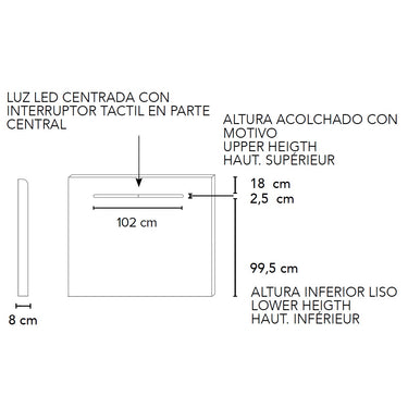 Cabecero Matrimonio Tapizado mod. NOYL
