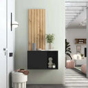 Mueble recibidor FLORENCIA mod. 10 en diseño contemporáneo con panel alto y almacenamiento integrado.