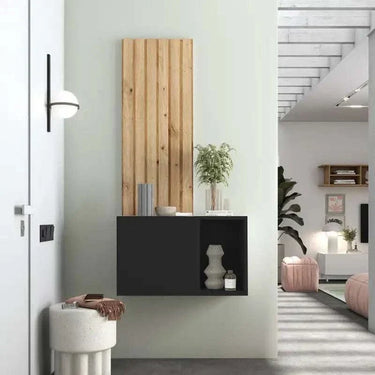 Mueble recibidor FLORENCIA mod. 10 en diseño contemporáneo con panel alto y almacenamiento integrado.