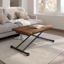 Mesa centro elevable FELICE convertible en mesa comedor, diseño moderno y funcional, fabricada en España.