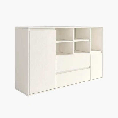 Aparador 150 LECCE de diseño moderno con 2 puertas, 2 cajones y 5 huecos, fabricado en España con materiales sostenibles.