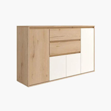Aparador moderno de 150 cm con cuatro puertas y dos cajones de la colección Lecce