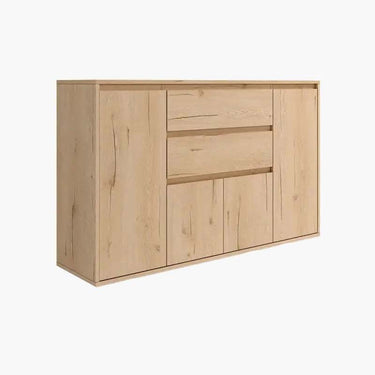 Aparador 150 con cuatro puertas y dos cajones diseño contemporáneo en madera sostenible