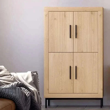 Aparador ASTI de 4 puertas en melamina con acabado en PVC