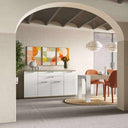 Aparador salón Bolonia de 200 cm con cuatro puertas y dos cajones en madera