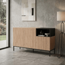 Aparador salón Cailin Roble de 3 puertas con diseño moderno