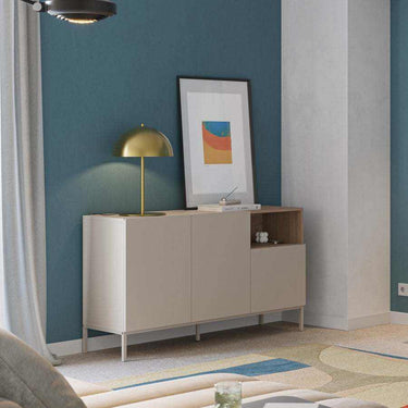 Aparador salón perla de 3 puertas modelo Cailin elegante y funcional