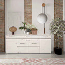 Aparador salón ROMA 200cm con 4 puertas y 2 cajones en diseño nórdico