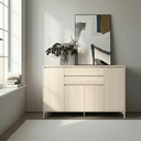 Aparador salón alto TIVOLI con 4 puertas y 2 cajones en diseño contemporáneo y personalizable