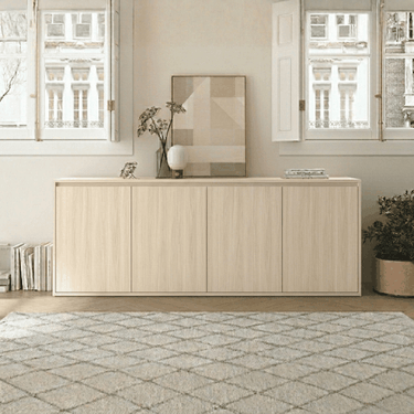 Aparador TIVOLI con 3 o 4 puertas en diseño moderno y personalizable para salón o comedor