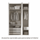 Armario SIENA de 3 puertas con acabado personalizable y distribucion interna