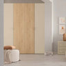 Armario 4 puertas L'AQUILA alto 211 cm fabricado en España con estructura de melamina disponible en varios colores y tamaños