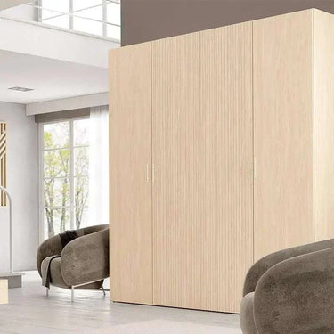 Armario 4 puertas L'AQUILA color roble con cuatro bisagras por puerta y altura de 211 cm