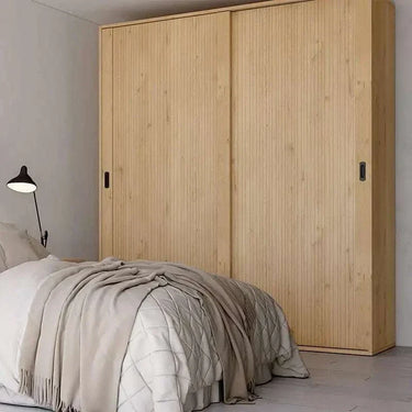 Armario corredero L'AQUILA de 2 puertas y diseño nórdico de altura 211 cm