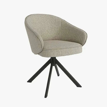 Butaca VERONA tapizada con base giratoria y patas metálicas negras en cuatro colores