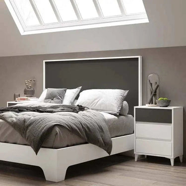 Cabecero matrimonio LUCCA mod. 2 en melamina con diseño versátil y colores personalizables para dormitorio moderno