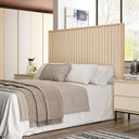 Cabecero matrimonio LUCCA mod. 1 en madera con acabado melamina adaptable y personalizado para dormitorio.