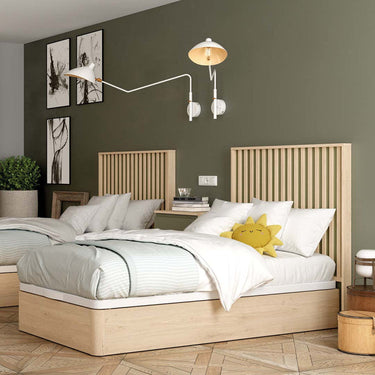 Cabecero individual LUCCA mod.3 en melamina para habitaciones juveniles con varias medidas y colores disponibles