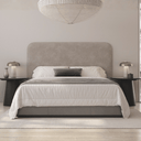 Cabecero tapizado modelo ENZO para cama de matrimonio con diseño contemporáneo y líneas rectas