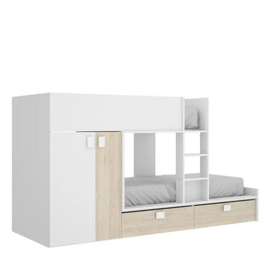 Cama tren con armario y dos cajones mod. ASAMI