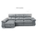 Chaisselonge extensible ARPUC en tonos MAGNOL con asientos extraíbles y arcón abatible, diseño moderno y confort en salón.